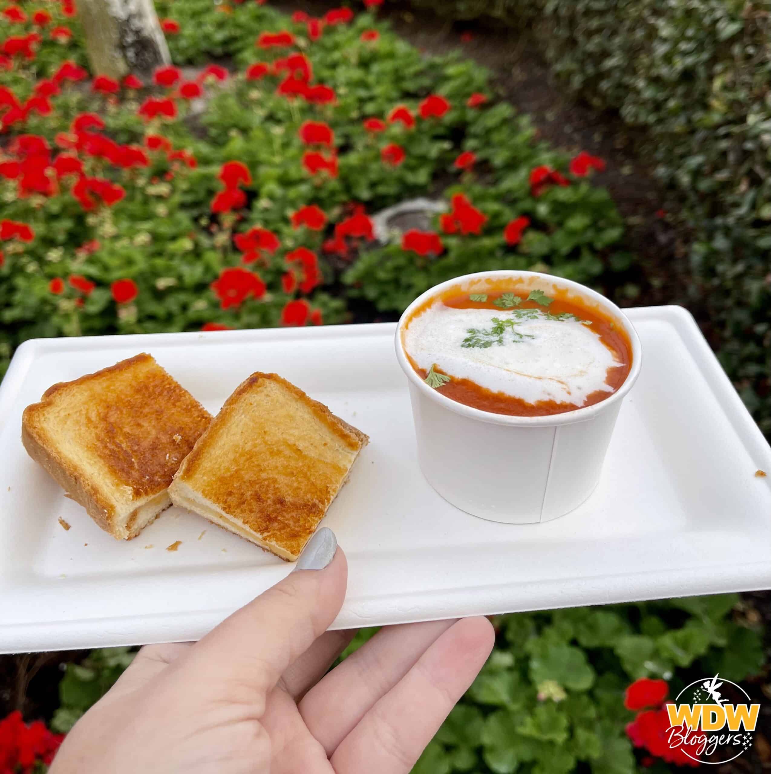 Epcot Pop Eats Tomato Soup and Grilled Cheese 2