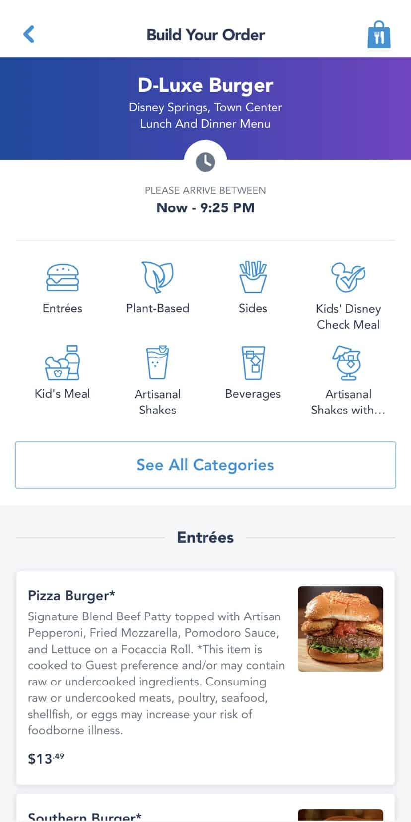 My Disney Experience App Mobile Order