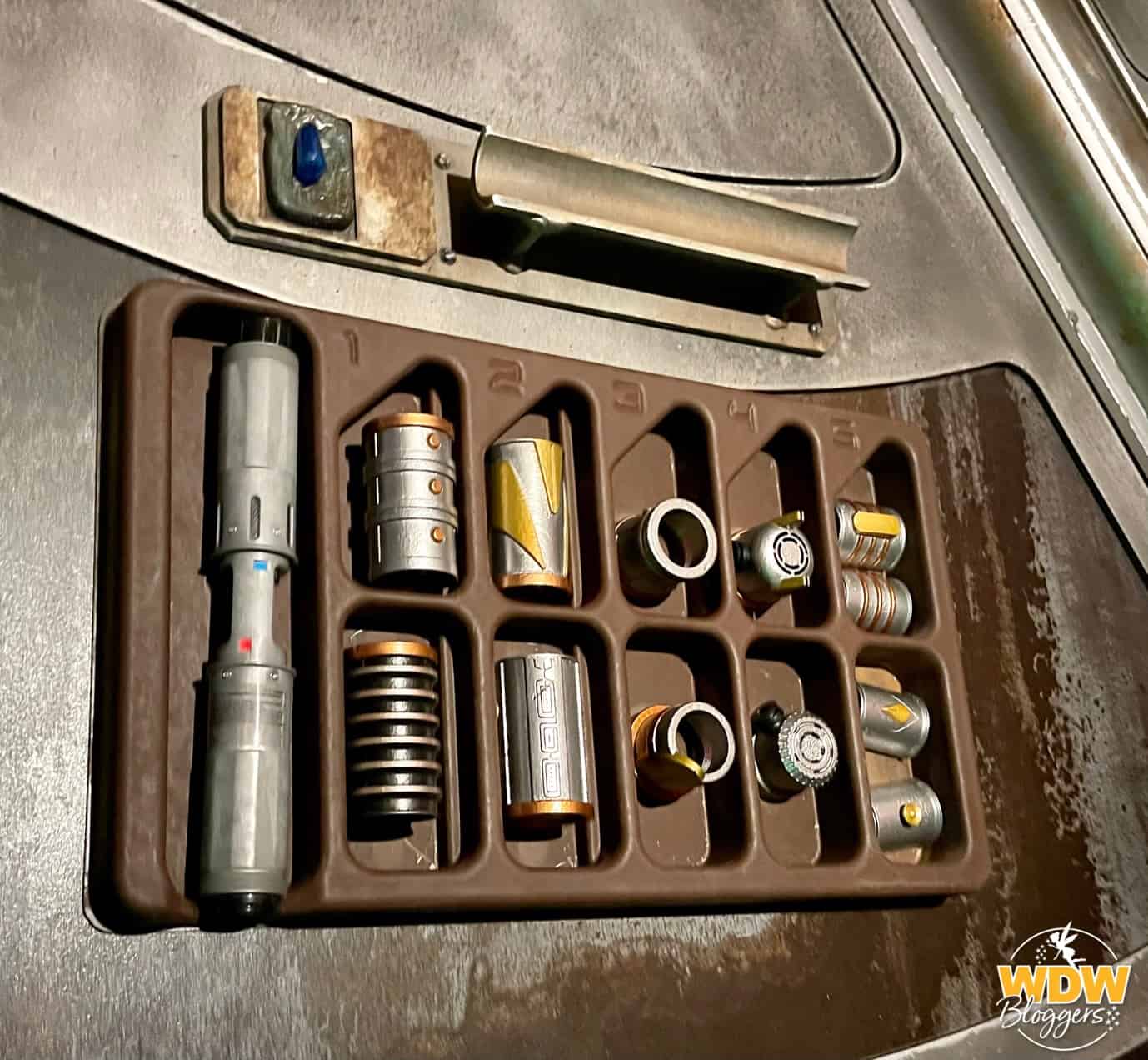 Savi's Workshop at Star Wars Galaxy's Edge Protection and Defense Pieces
