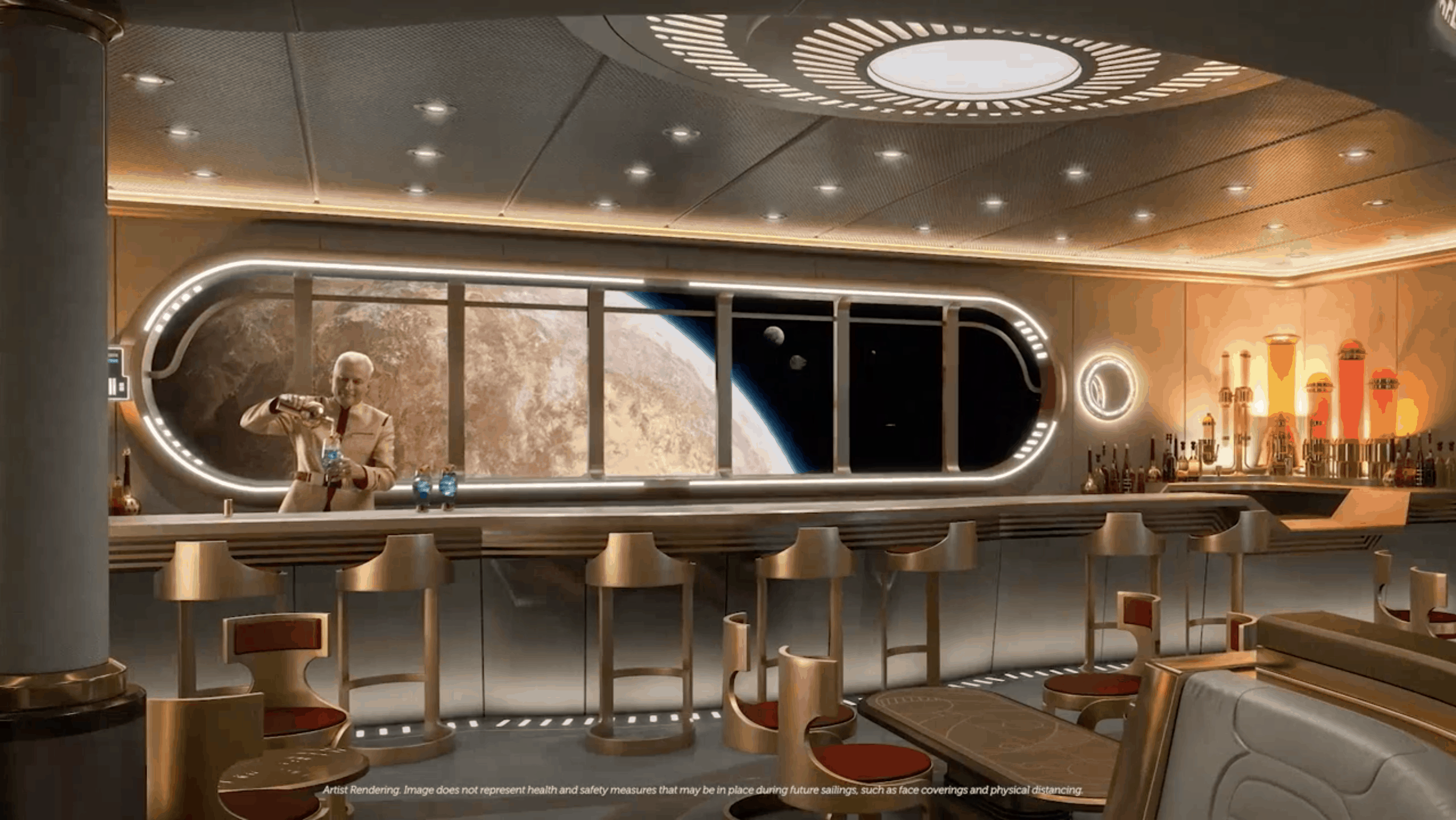 Star Wars Hyperspace Lounge Disney Wish 2